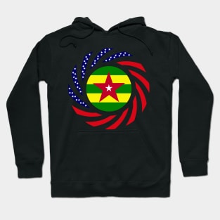 Togolese American Multinational Patriot Flag Series Hoodie